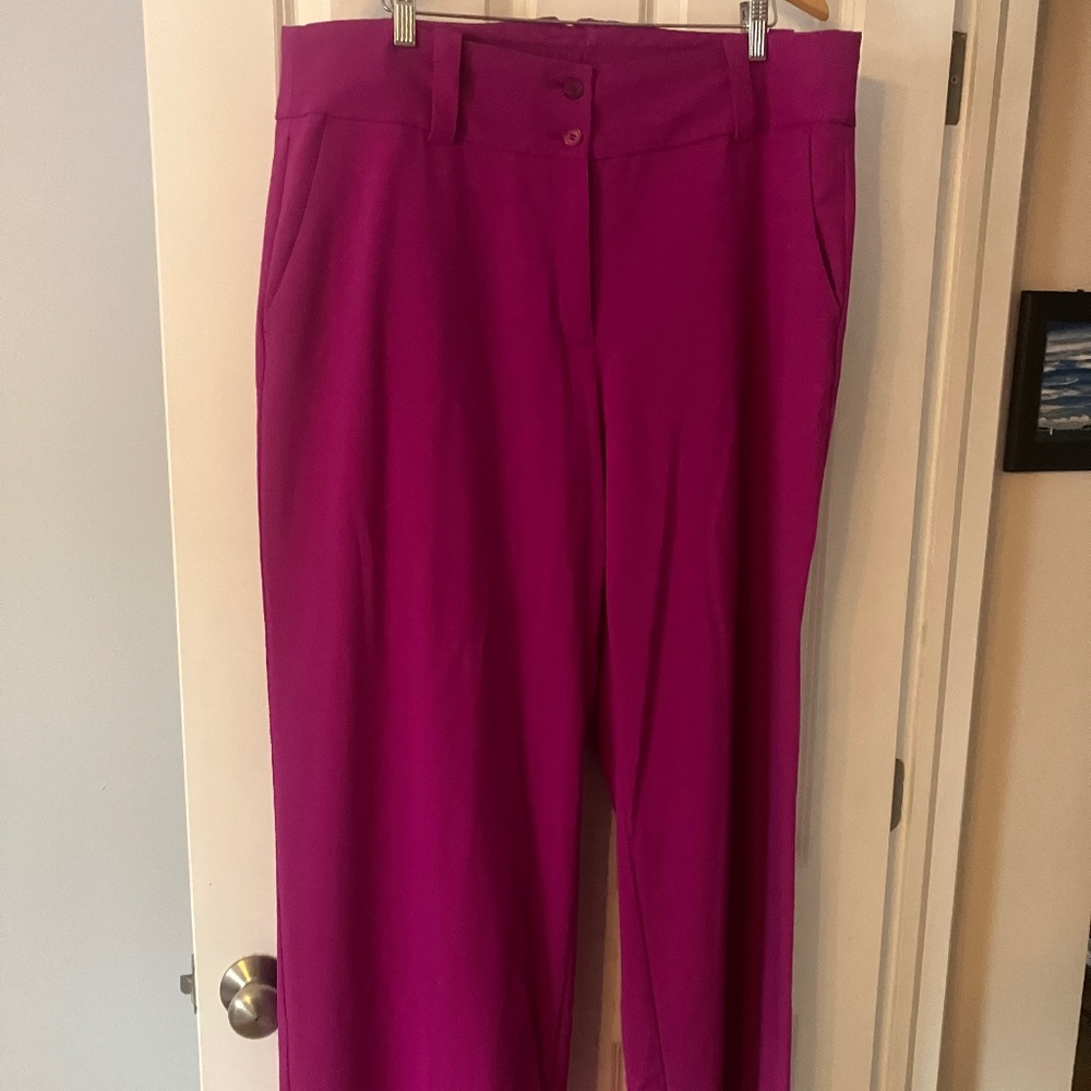 Lane Bryant Dress Pants 20 Long Purple
